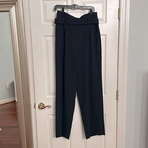 Brooks Brothers Women’s Wool Wide-Leg Pleated Flannel Trousers, size 10